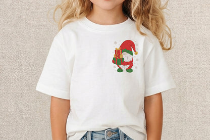 Christmas Gnome Embroidery Design – Cute Holiday Gnome Machine Embroidery Pattern, Festive Christmas Embroidery Design