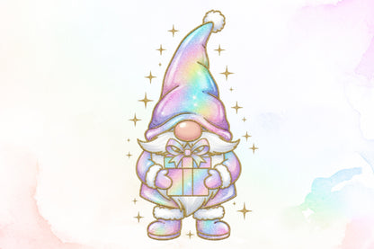 Christmas Gnome Gift Box PNG