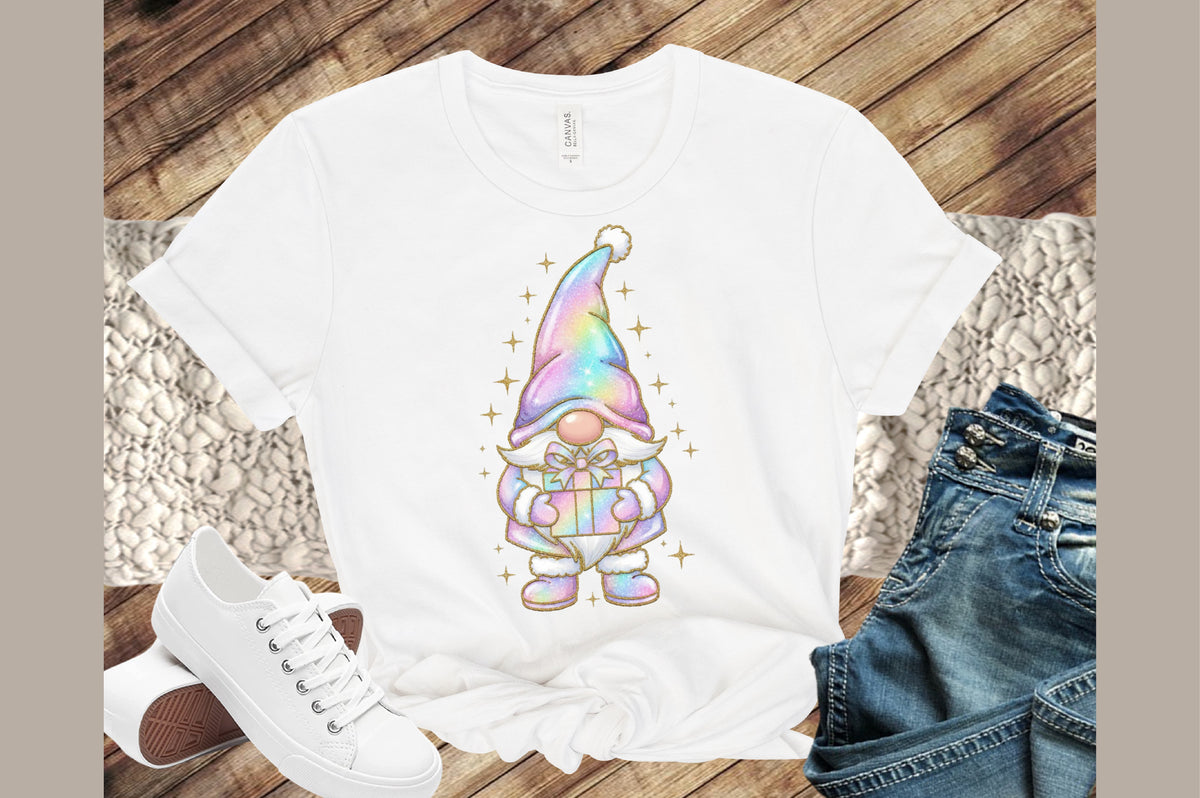 Christmas Gnome Gift Box PNG