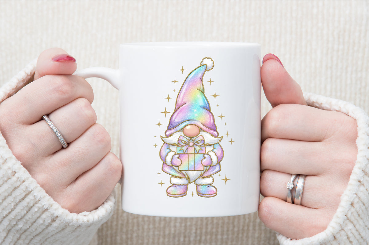 Christmas Gnome Gift Box PNG
