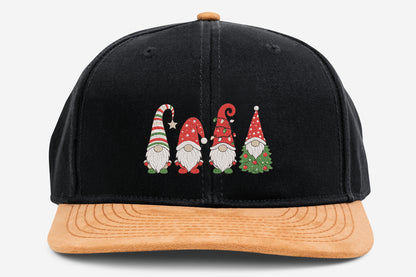 Christmas Gnomes Embroidery Design – Cute Christmas Gnome Machine Embroidery Pattern, Festive Holiday Gnome Embroidery Design