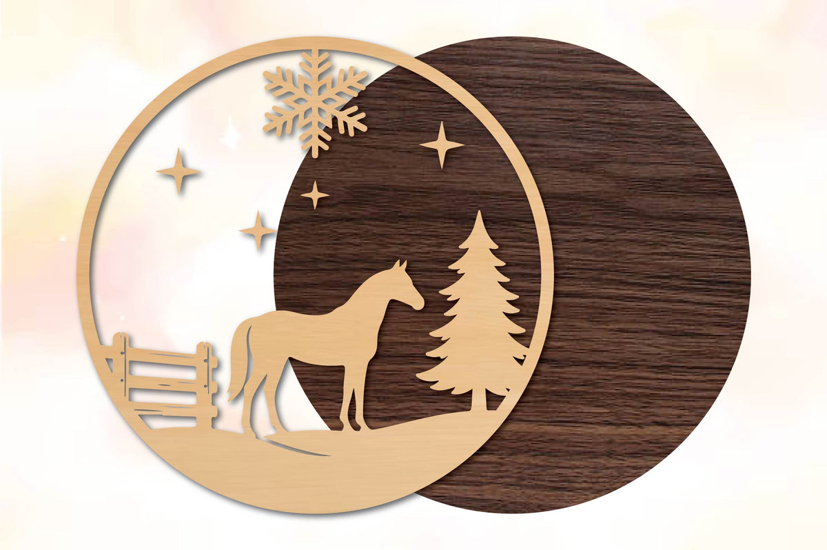 Christmas Horse SVG