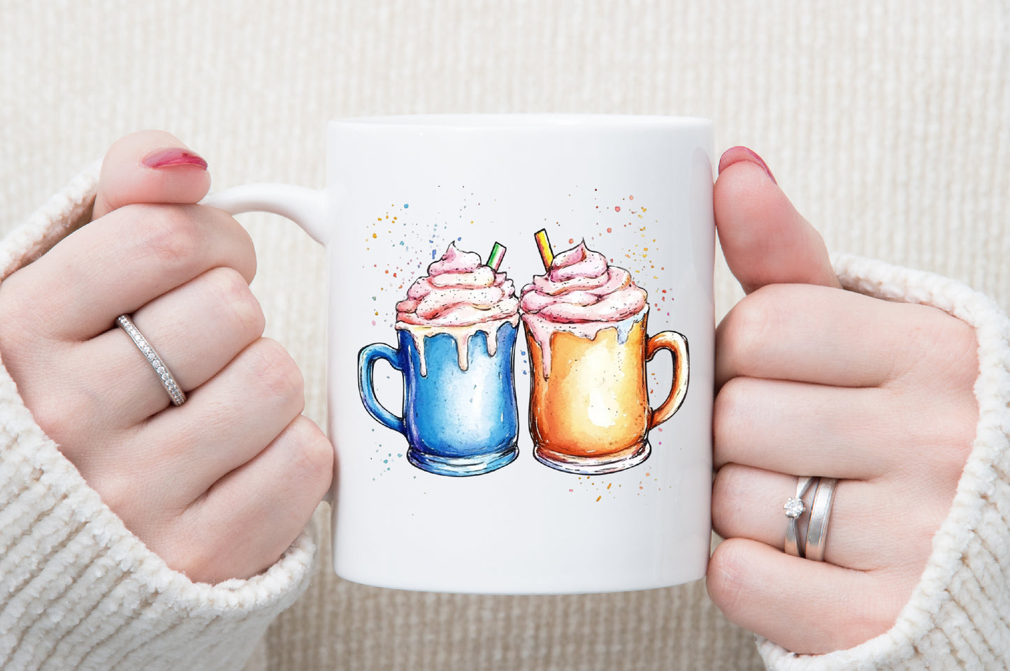 Christmas Hot Cocoa Sublimation PNG Clipart Bundle