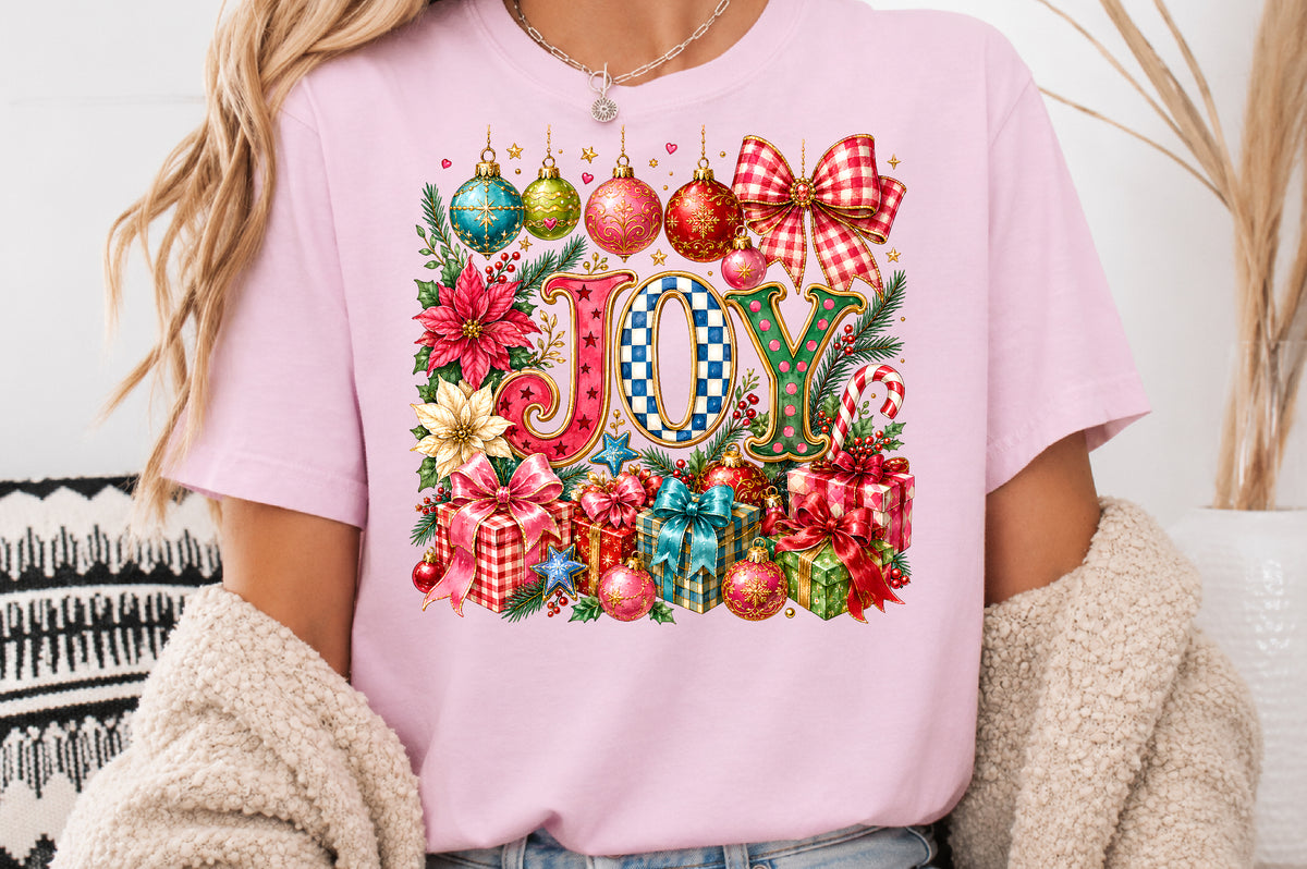 Christmas Joy Ornament Gifts PNG Sublimation Design