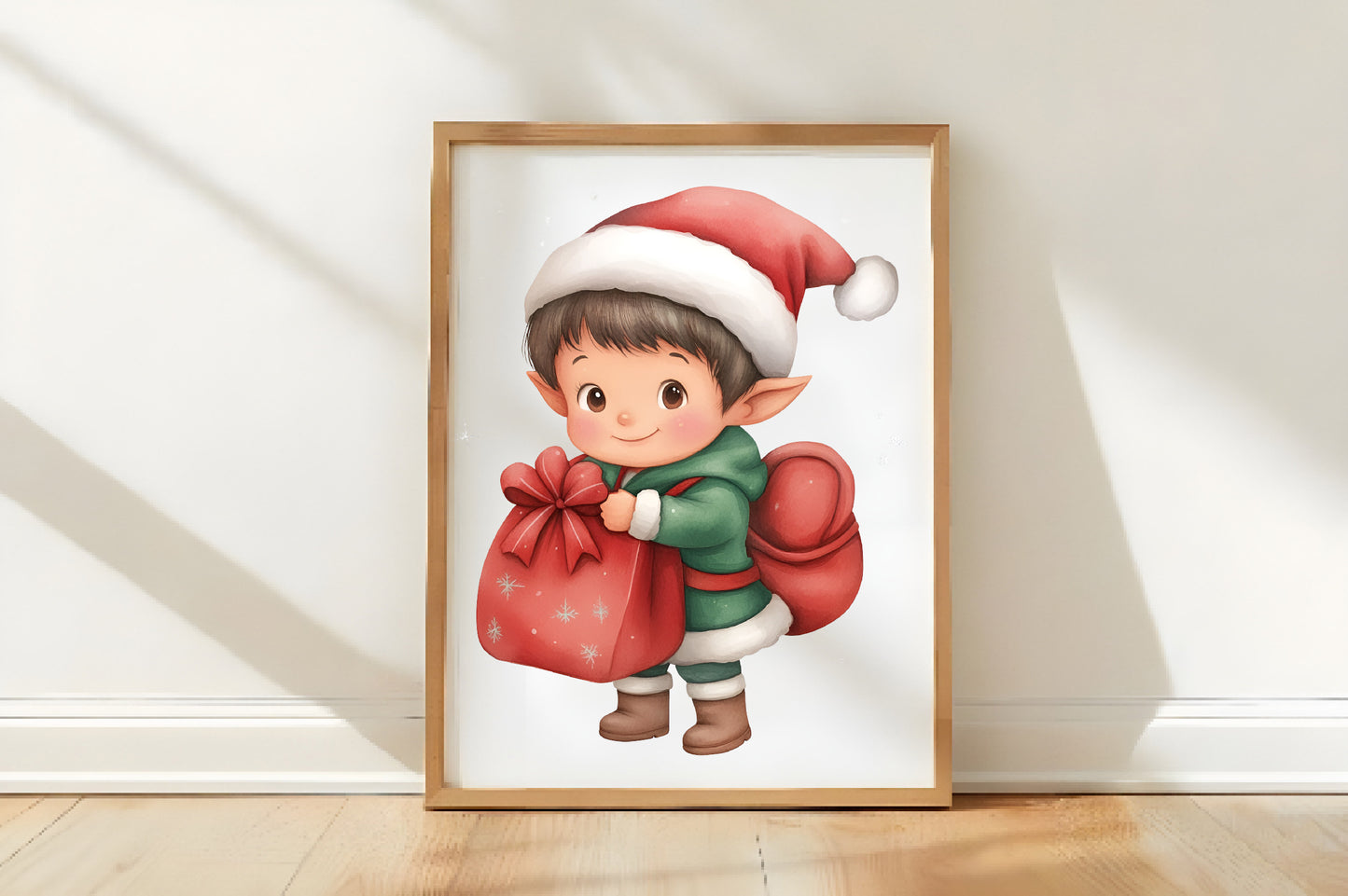 Christmas Kids Watercolor Clipart PNG Bundle | Cute Holiday Children Clipart