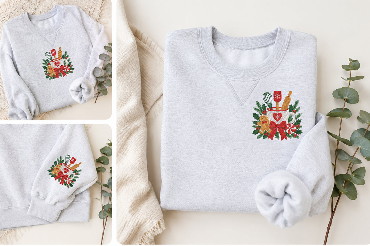Christmas Kitchen Embroidery Design