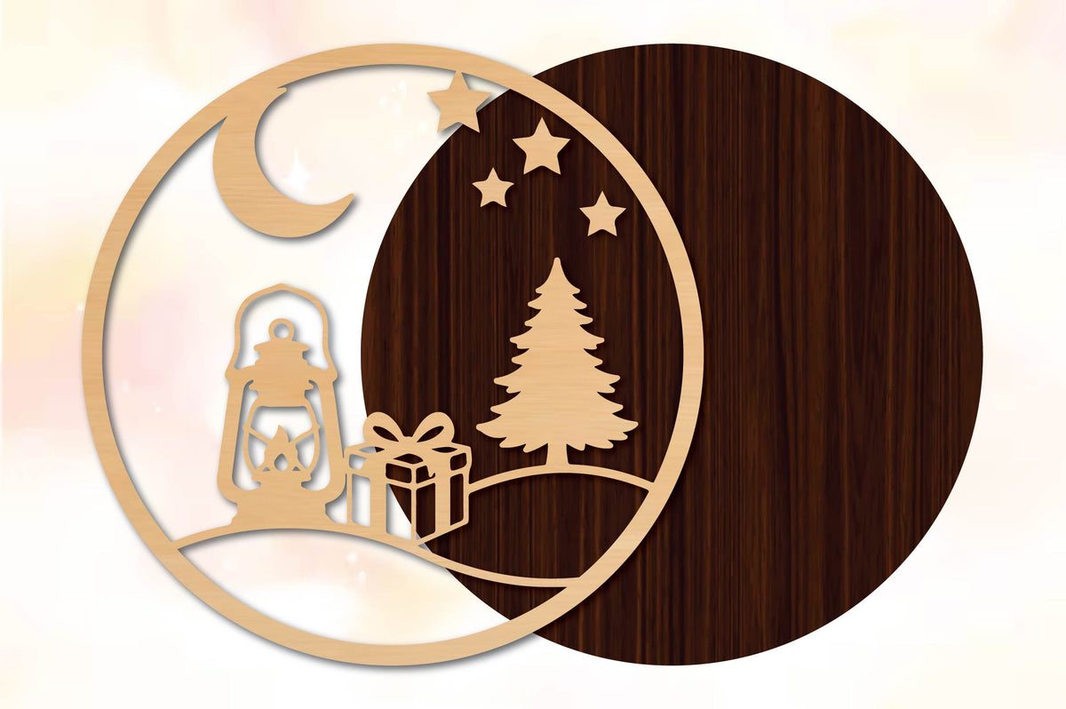 Christmas Lantern Gift SVG