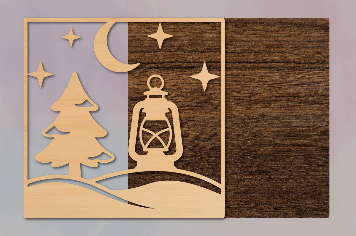 Christmas Lantern Laser Cut SVG