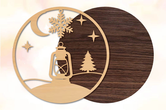 Christmas Lantern Laser Cut SVG