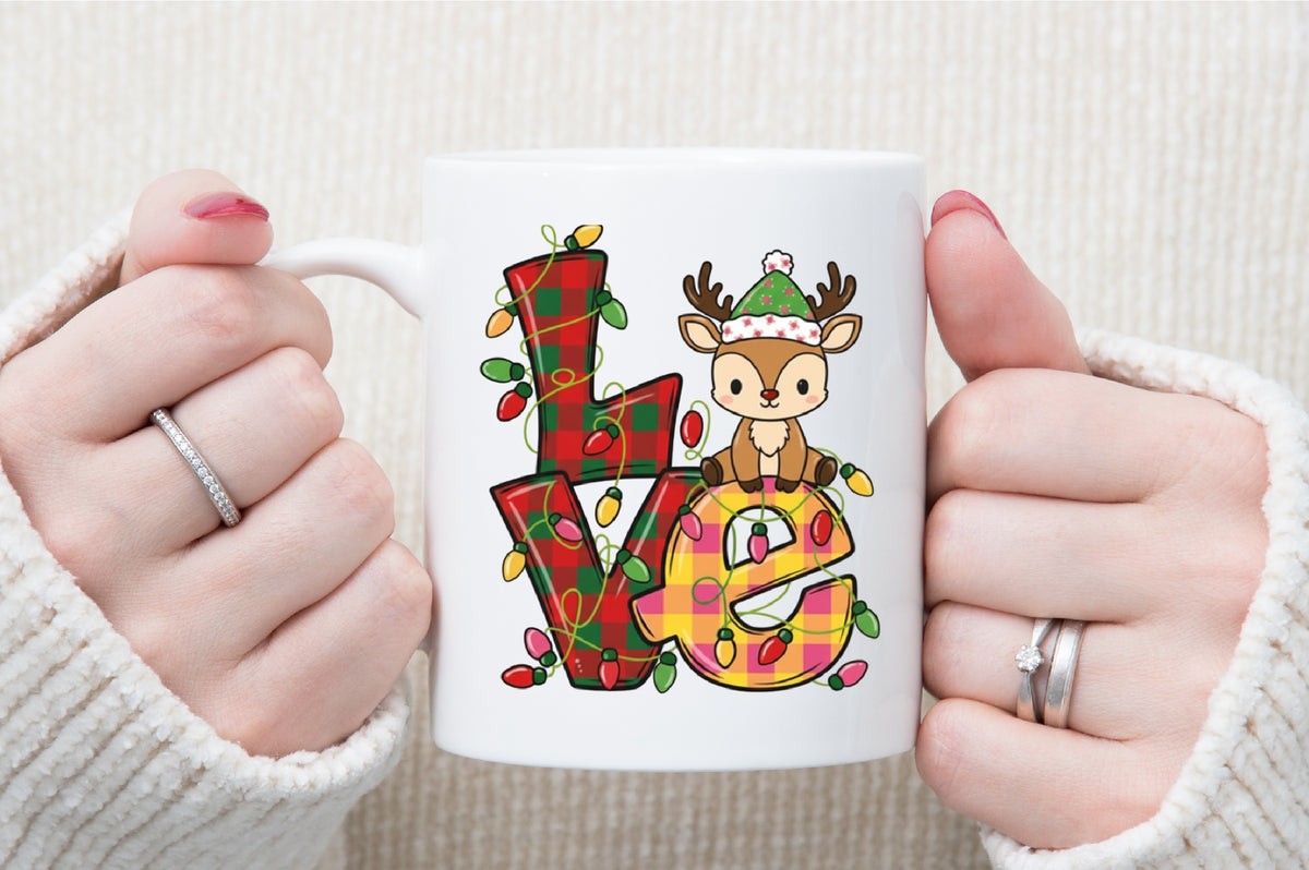 Christmas Love Deer PNG