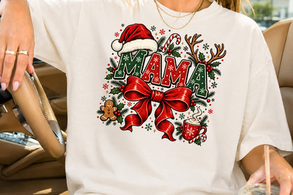 Christmas Mama PNG Sublimation Design, Merry Christmas Mama PNG