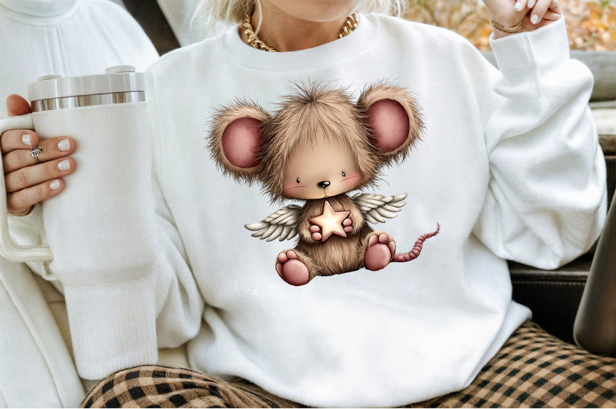 Christmas Mouse Clipart PNG Bundle
