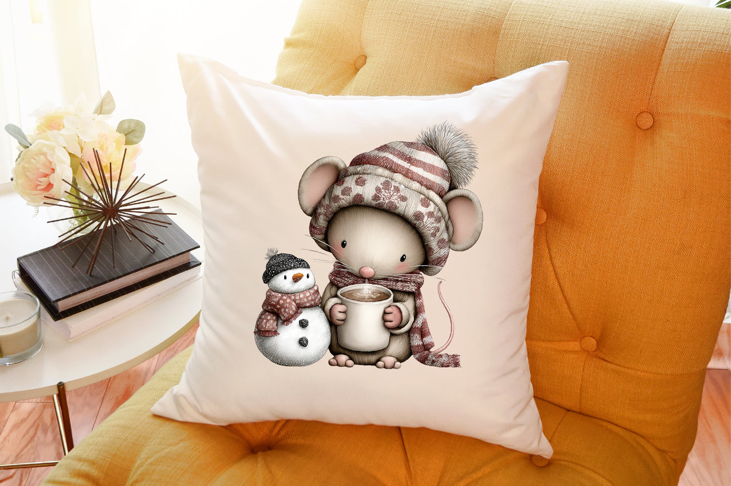 Christmas Mouse Clipart PNG Bundle