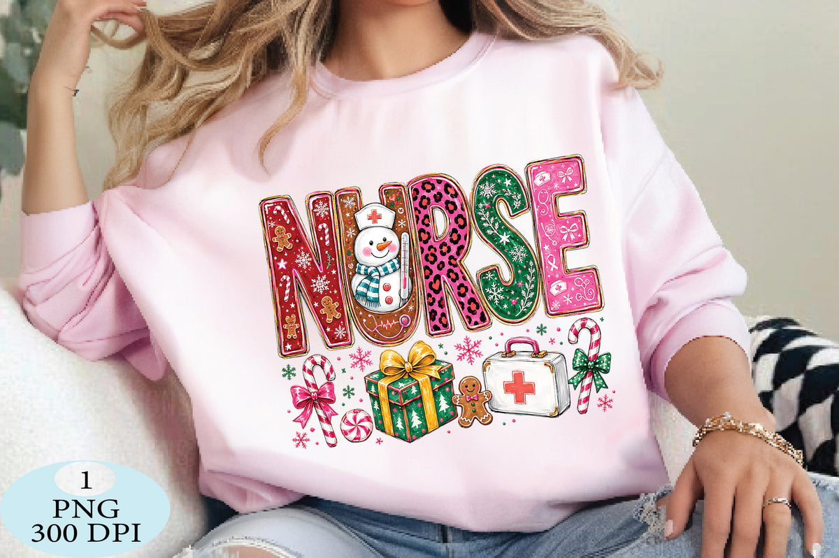 Christmas Nurse Snowman Leopard PNG