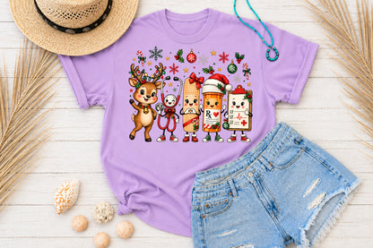 Christmas Nurse Squad PNG Sublimation Clipart