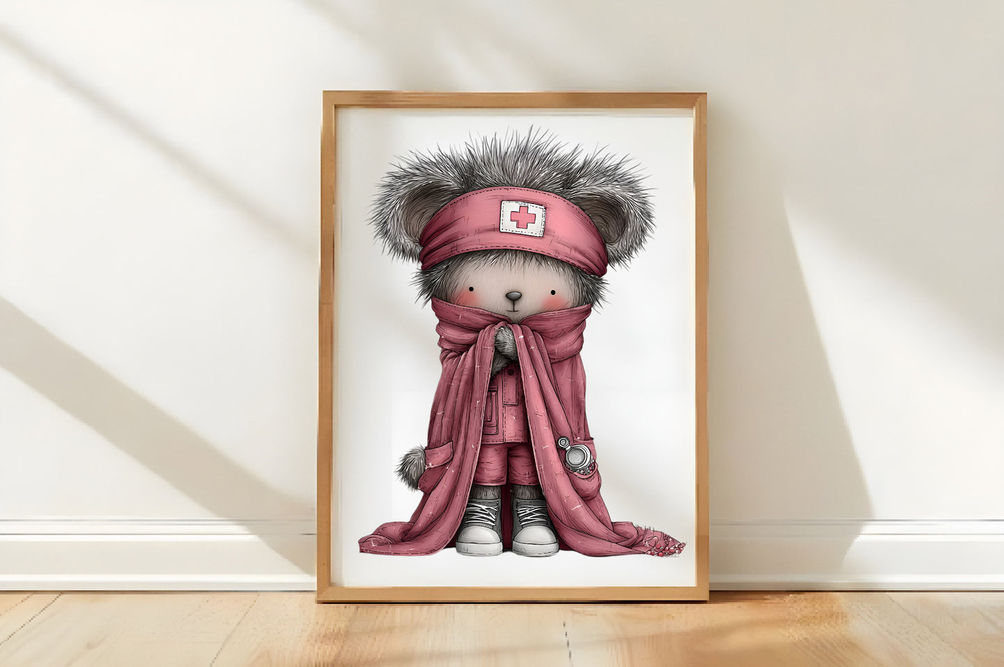 Christmas Nurse Teddy Bear PNG | Nurse Bear Clipart | 4 PNG
