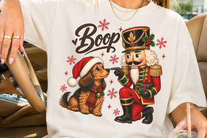 Christmas Nutcracker Boop Dog PNG