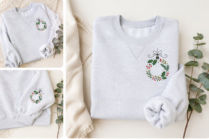 Christmas Wreath Embroidery Design