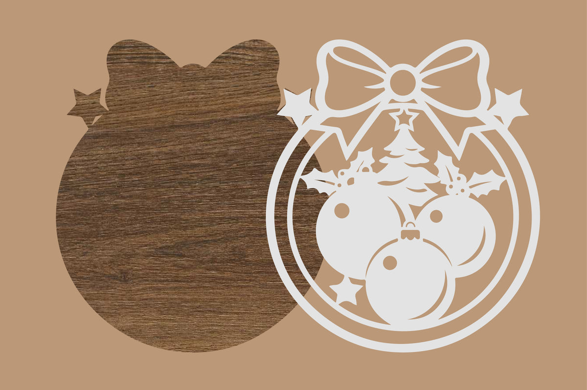 Christmas Ornament Laser Cut SVG