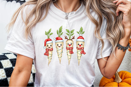 Christmas Parsnips Watercolor Clipart PNG Bundle