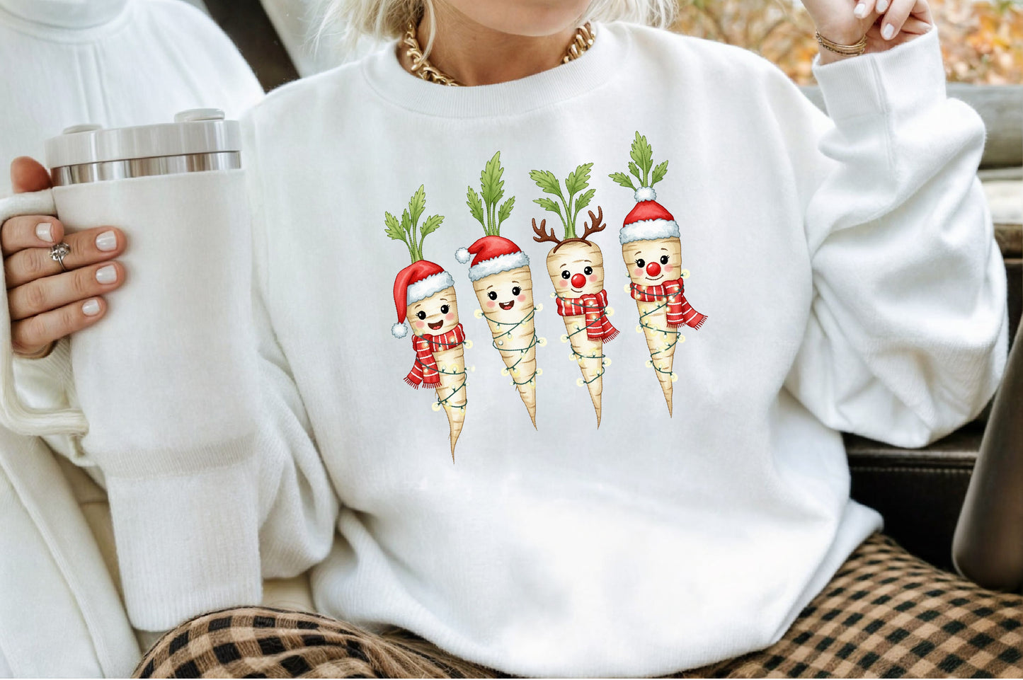Christmas Parsnips Watercolor Clipart PNG Bundle