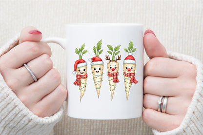 Christmas Parsnips Watercolor Clipart PNG Bundle
