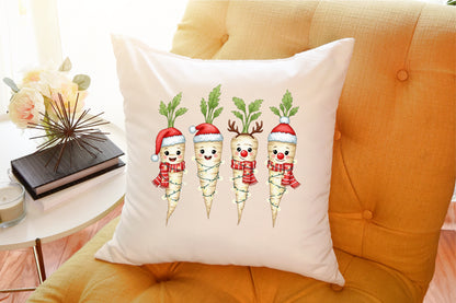 Christmas Parsnips Watercolor Clipart PNG Bundle