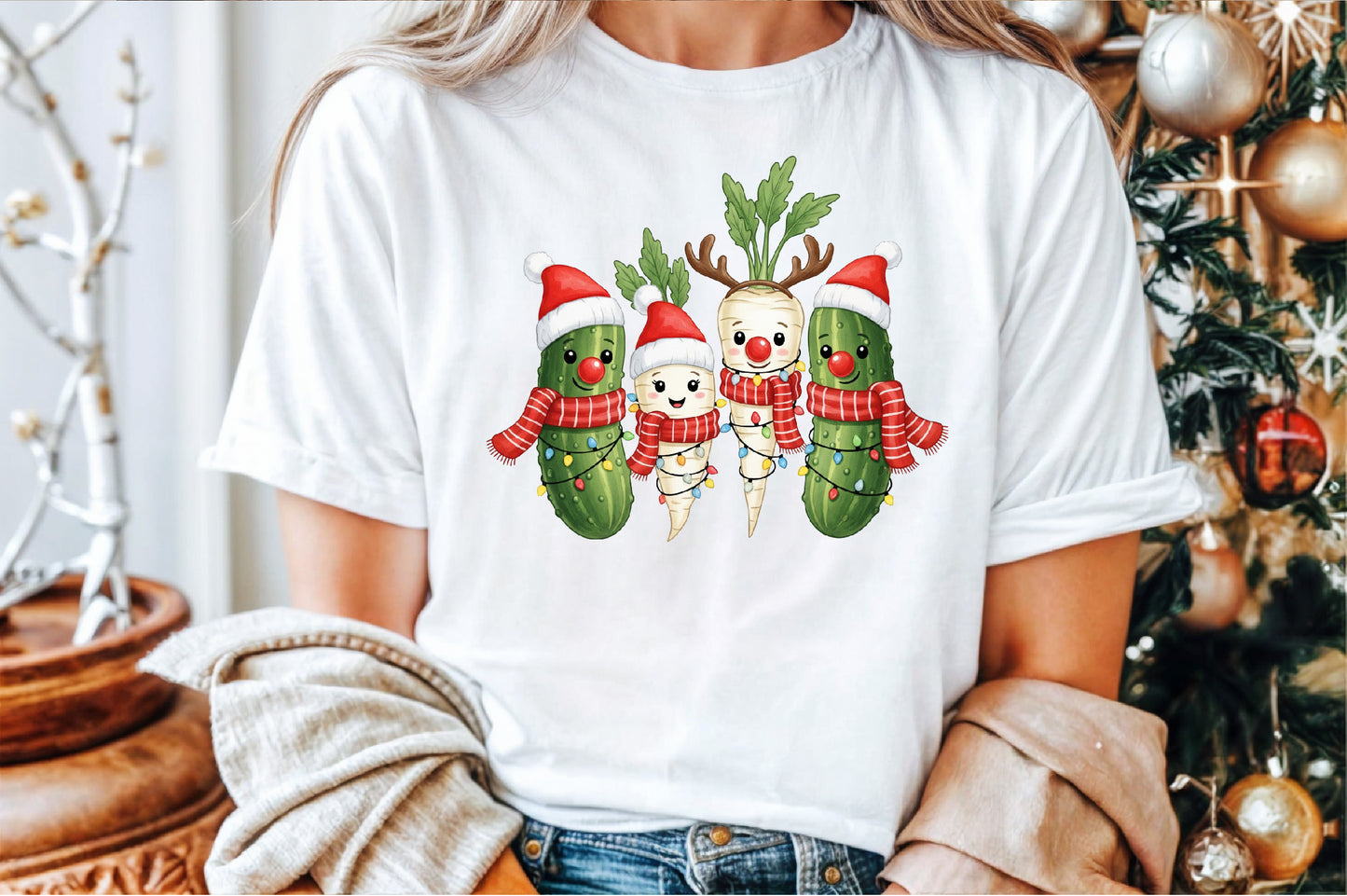 Christmas Parsnips and Pickles Clipart PNG Bundle