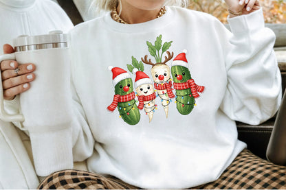 Christmas Parsnips and Pickles Clipart PNG Bundle