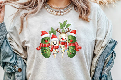 Christmas Parsnips and Pickles Clipart PNG Bundle