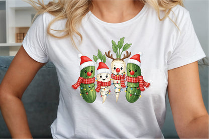 Christmas Parsnips and Pickles Clipart PNG Bundle