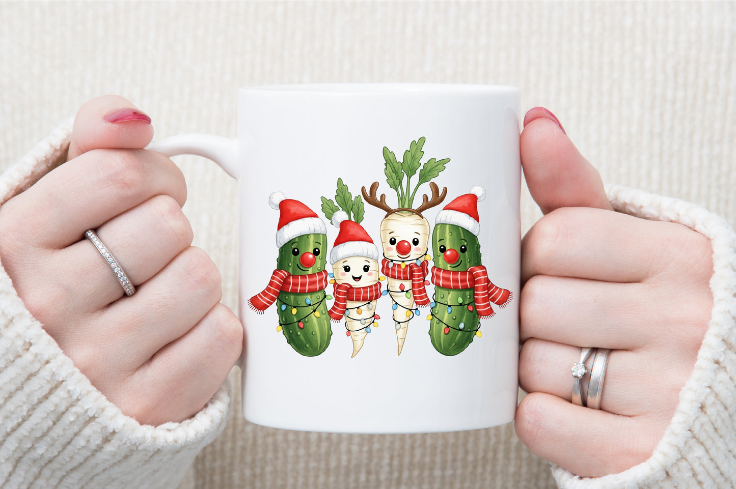 Christmas Parsnips and Pickles Clipart PNG Bundle