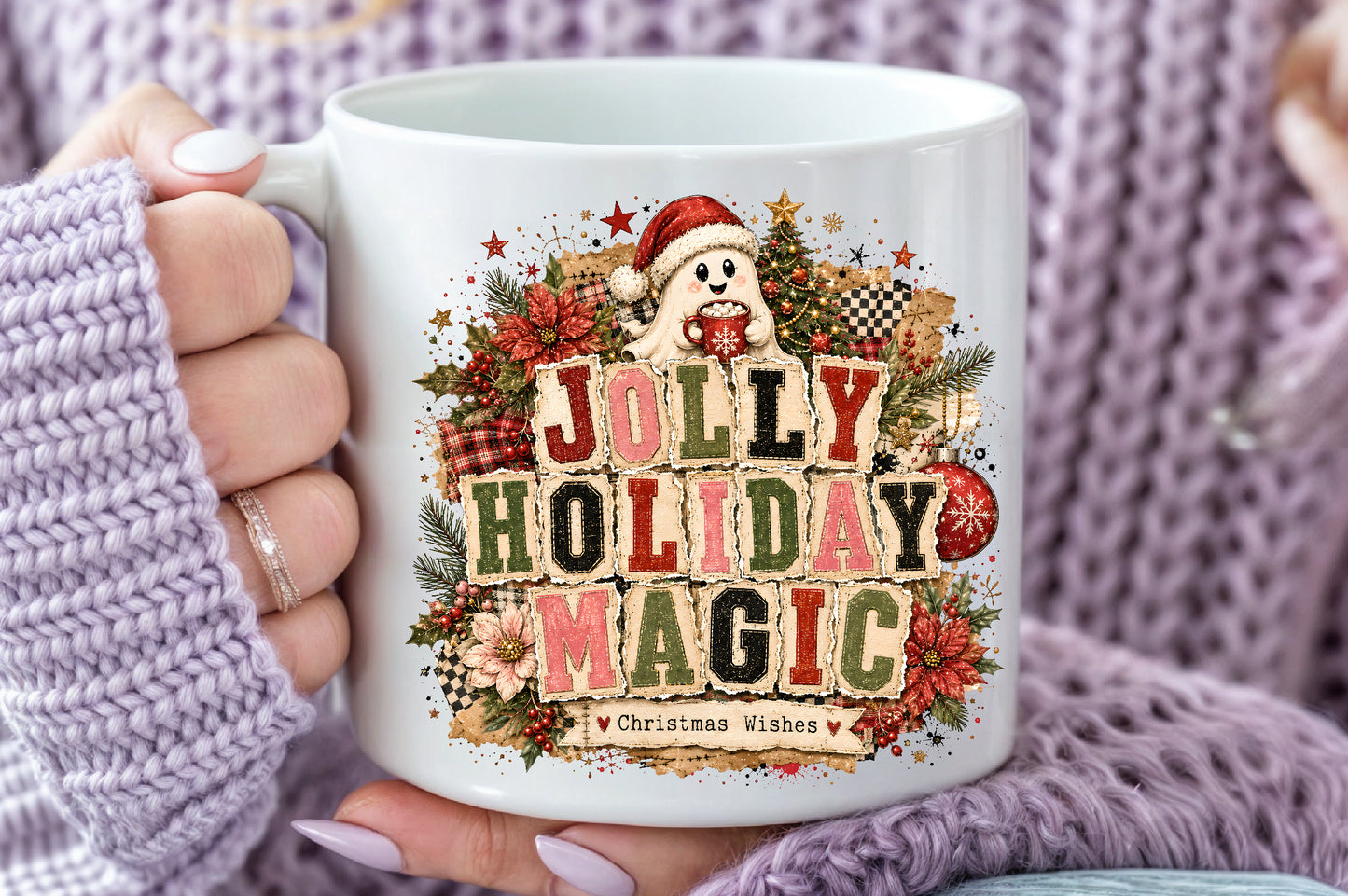 Christmas Patchwork PNG Bundle Merry Little Christmas Sublimation Designs