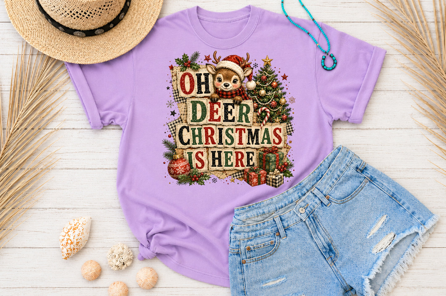 Merry and Bright Christmas Patchwork PNG Bundle Sublimation Designs
