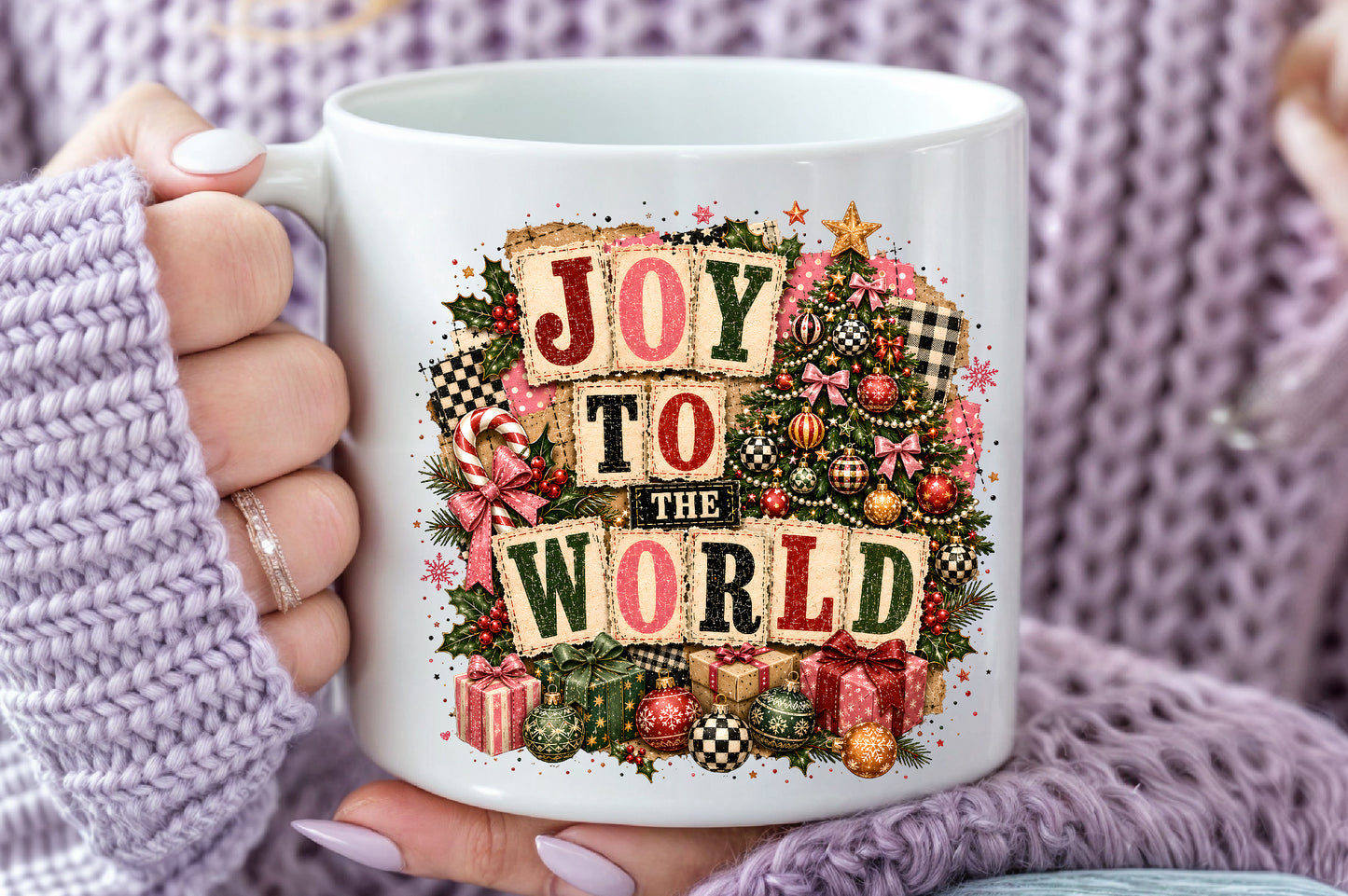 Cozy Christmas Cheer PNG Bundle Christmas Patchwork Sublimation Designs