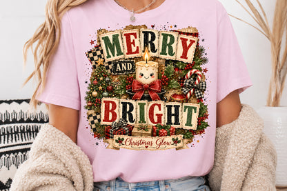 Christmas Wreaths Wishes PNG Bundle Holly Jolly Patchwork Sublimation Designs