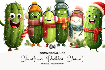 Christmas Pickles Clipart PNG