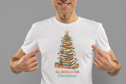 Christmas Book Lover PNG All Booked for Christmas Sublimation