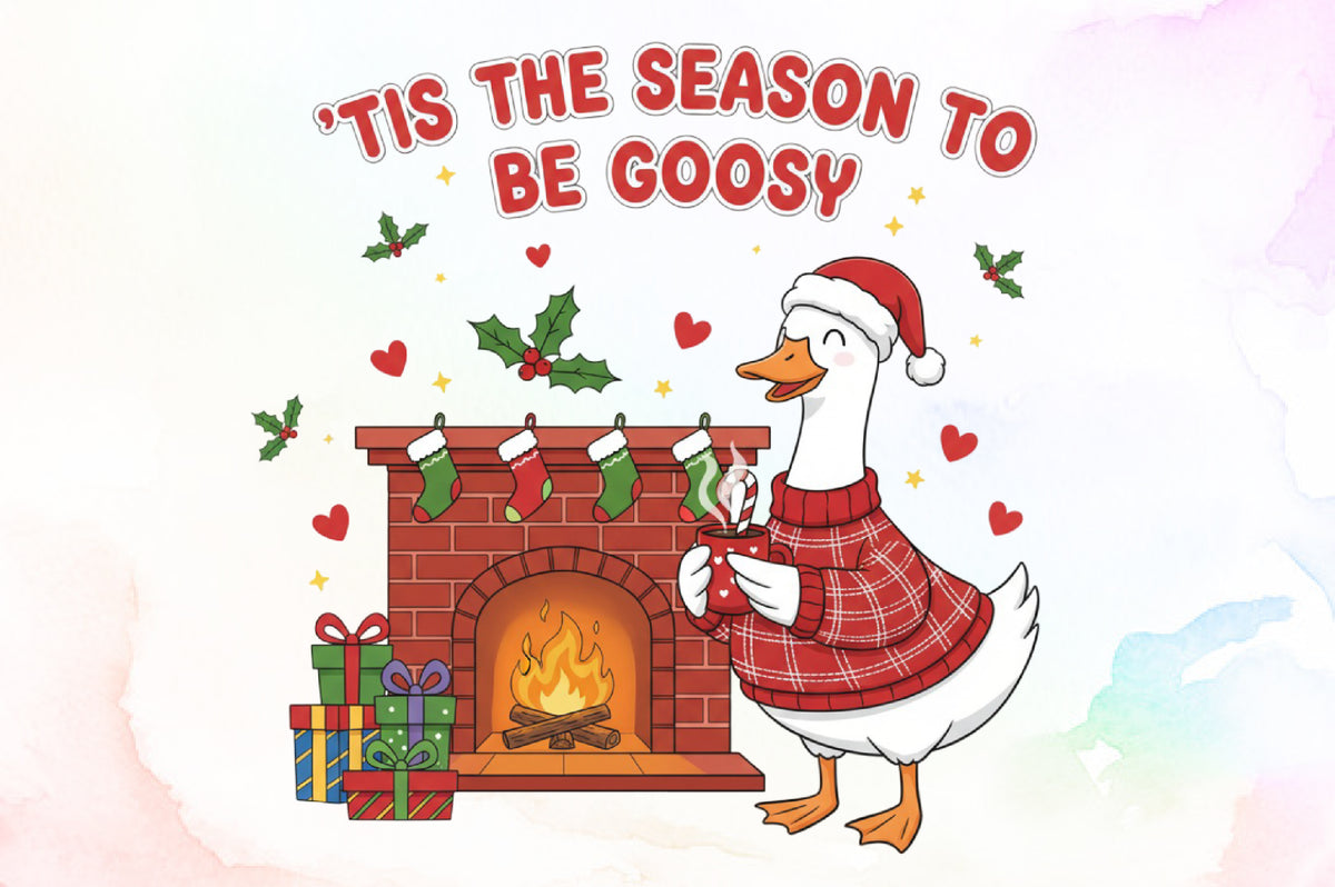 Funny Christmas Goose PNG