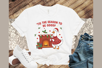 Funny Christmas Goose PNG