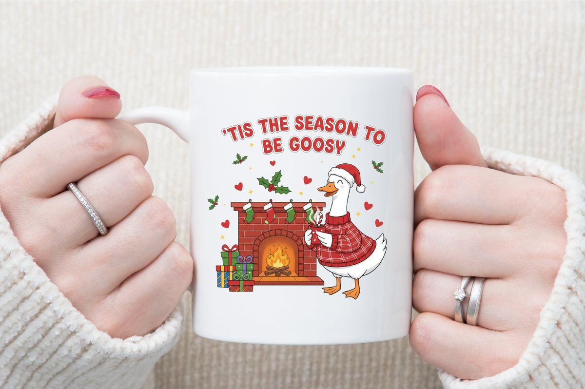 Funny Christmas Goose PNG