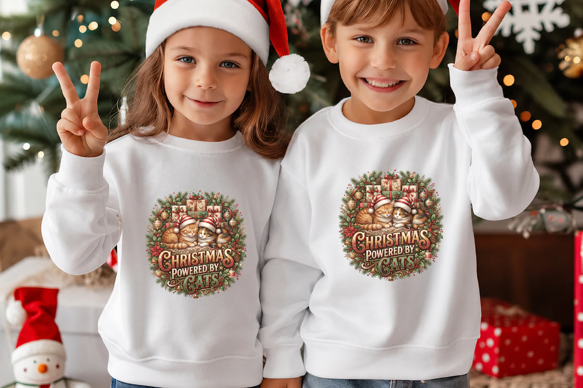 Christmas Powered by Cats PNG