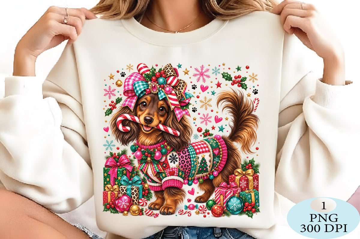 Cute Christmas Puppy Holiday Gift PNG Clipart