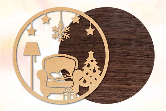 Christmas Reading Nook SVG