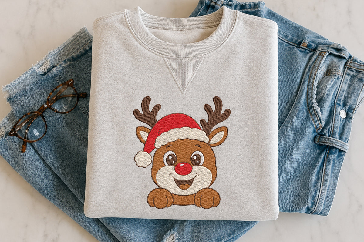 Christmas Reindeer Embroidery