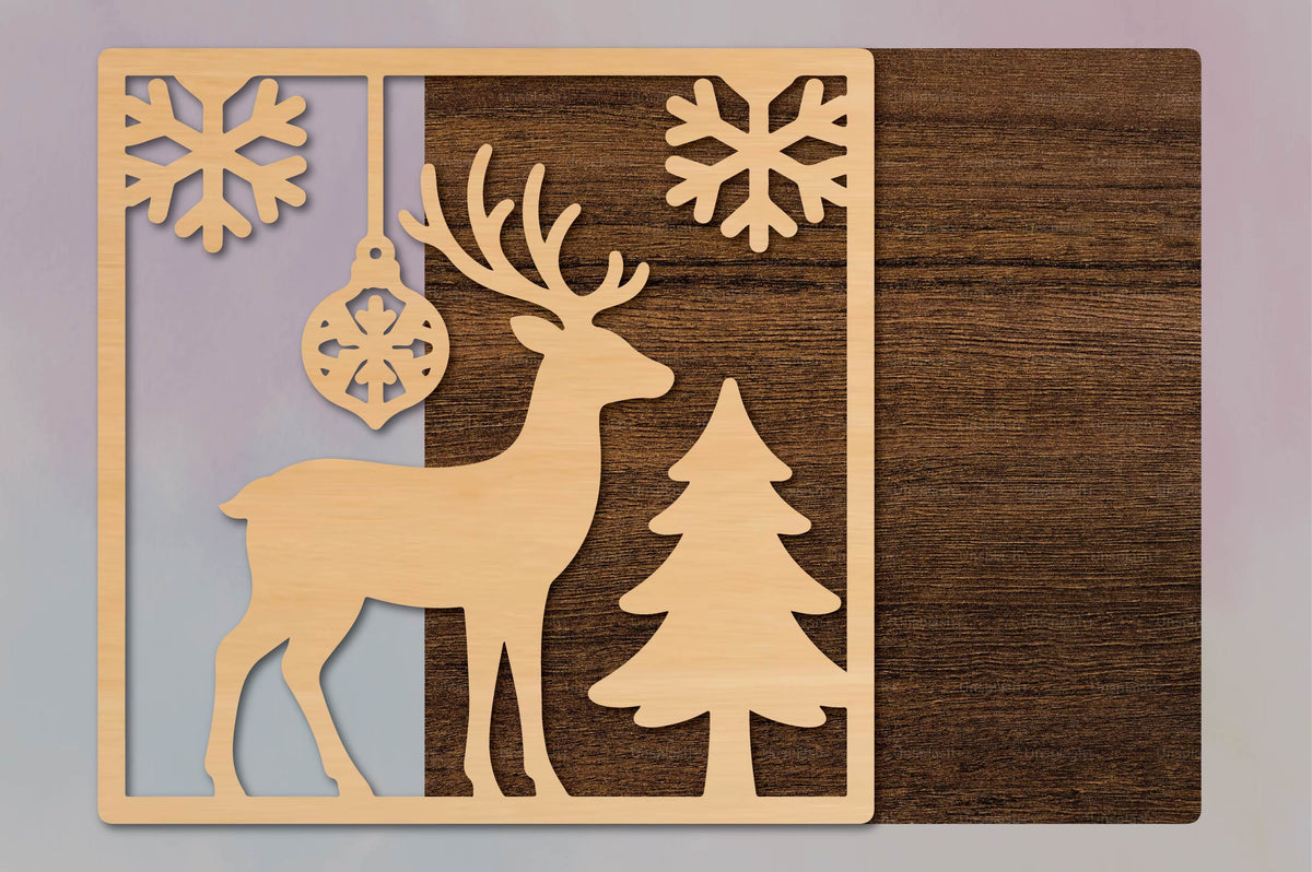 Christmas Reindeer Laser Cut SVG