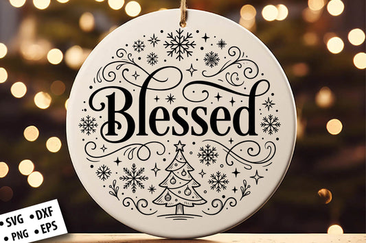 Laser Cut Christmas Ornament SVG
