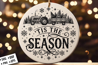 Laser Cut Christmas Ornament SVG