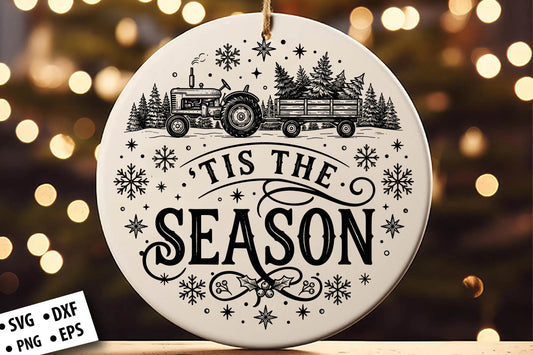 Laser Cut Christmas Ornament SVG