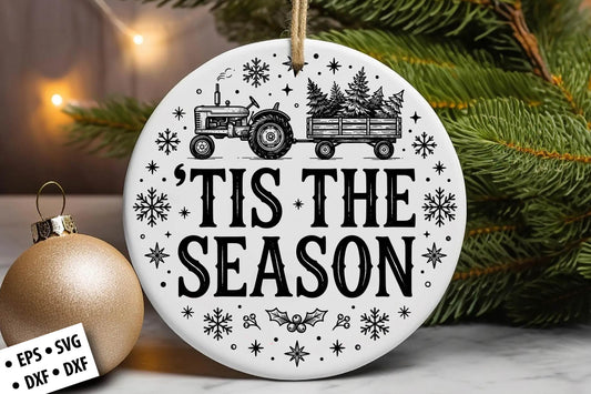 Tis the Season Christmas SVG Laser Cut
